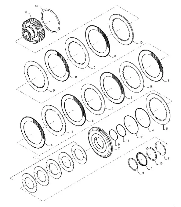 87552528 - Валшестерня муфты тормоза парк. КПП диап. T8/Mg.